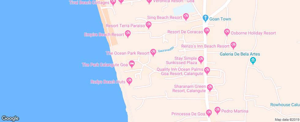 Отель Dona Julia на карте Индии