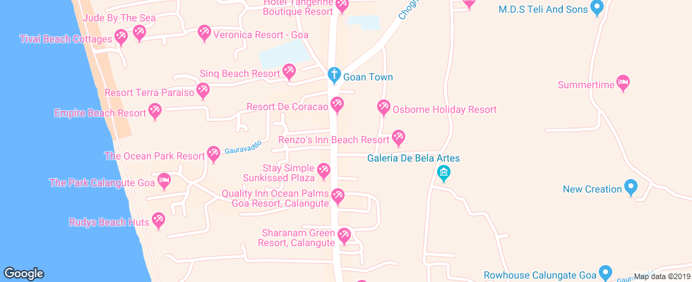 Отель Dona Terezhinha на карте Индии