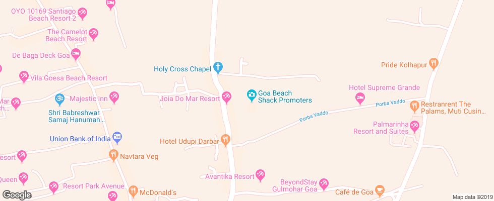 Отель Joia Do Mar Resort на карте Индии