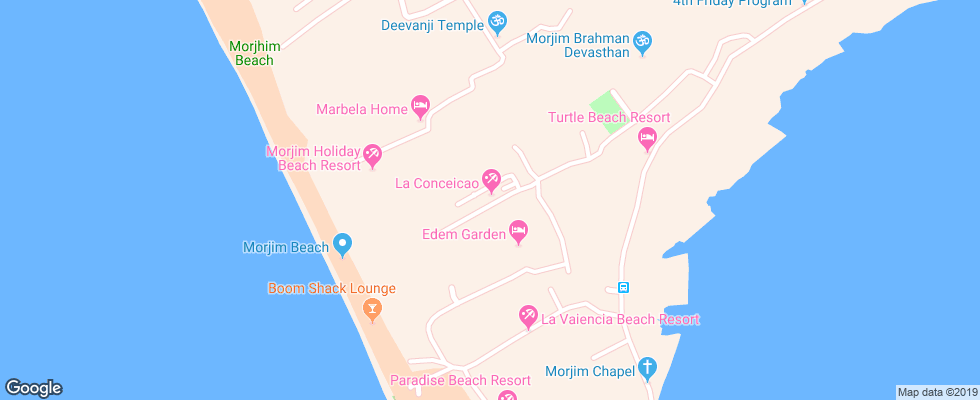 Отель La Conceicao Beach Resort на карте Индии