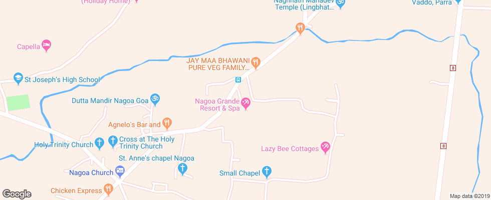 Отель La Nagoa Grande на карте Индии