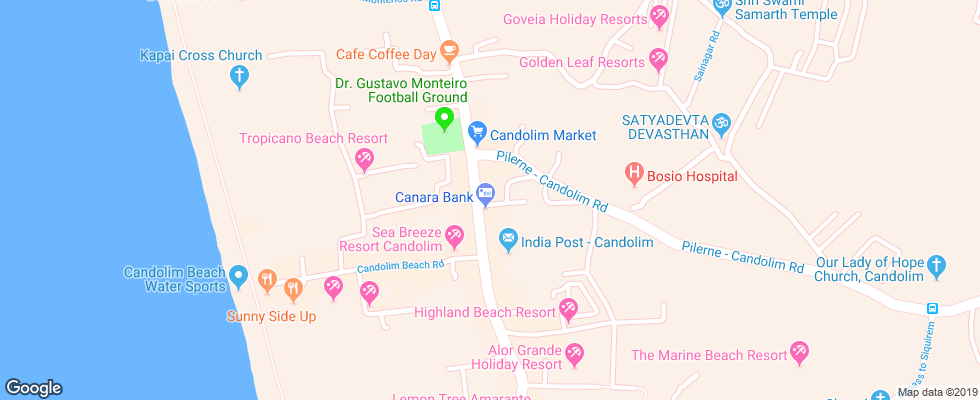 Отель Libton Manor на карте Индии
