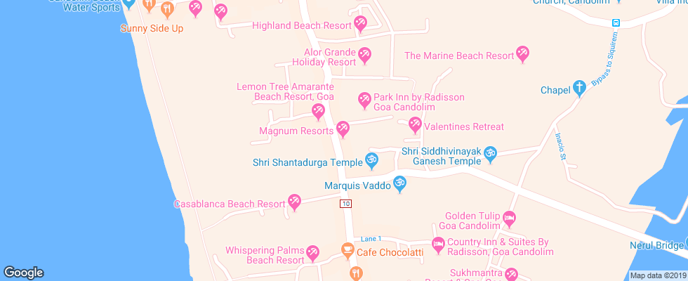Отель Magnum Resort на карте Индии