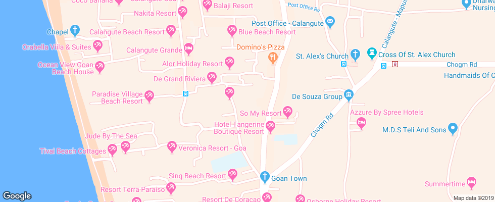 Отель Nizmar Resort на карте Индии