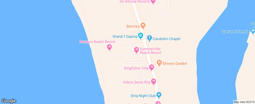 Отель Peravel Holiday Homes на карте Индии