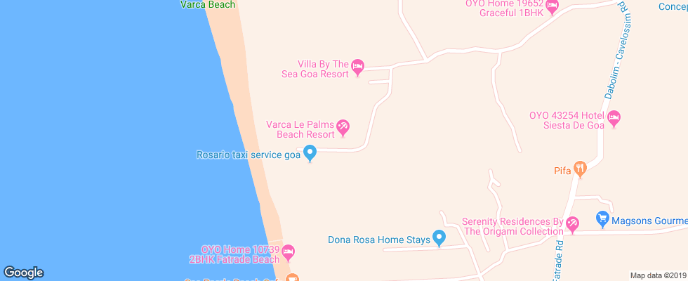 Отель Varca Palm Beach на карте Индии