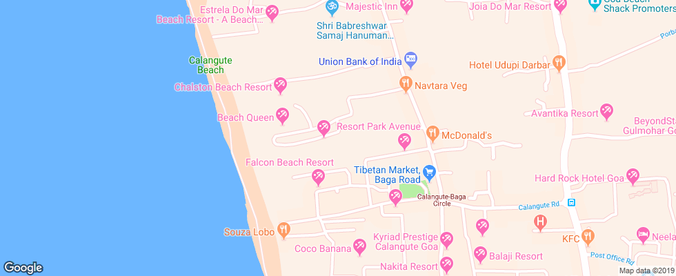 Отель Villa Theresa на карте Индии