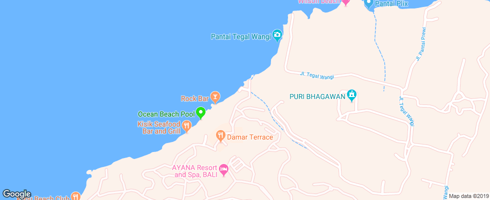 Отель Abi Bali Resort Villa & Spa на карте Индонезии