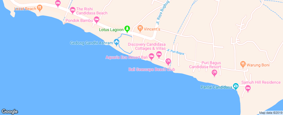 Отель Alam Asmara Dive Resort на карте Индонезии