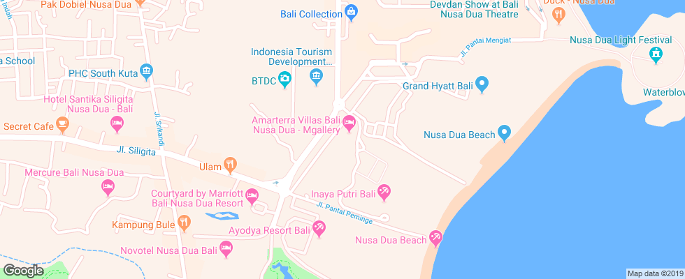 Отель Amarterra Mgallery Bali Nusa Dua на карте Индонезии