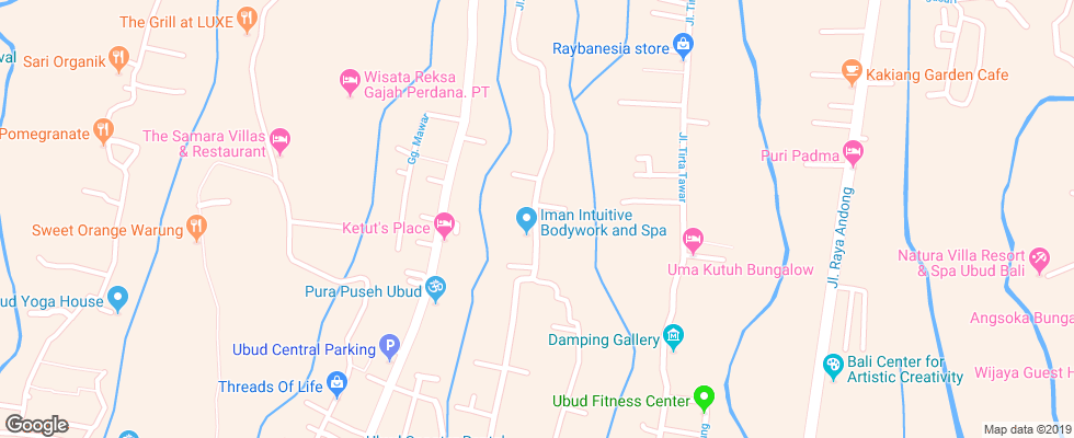 Отель Bagus Jati на карте Индонезии