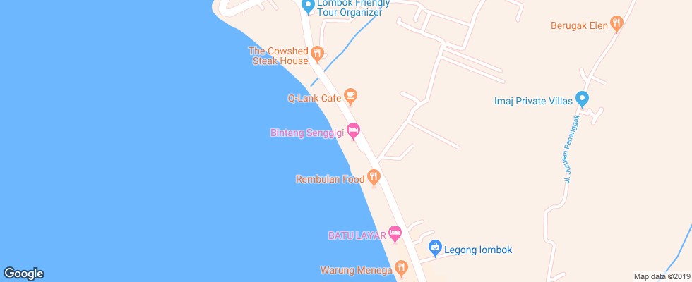 Отель Bintang Sengigi на карте Индонезии
