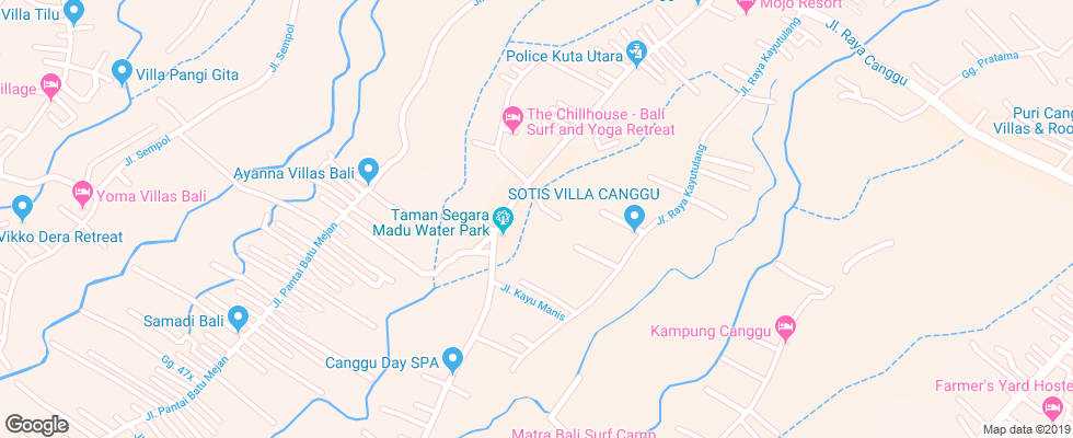 Отель The Tugu Hotel Bali на карте Индонезии
