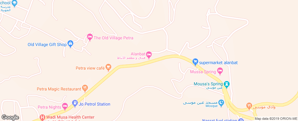 Отель Al Anbat на карте Иордании