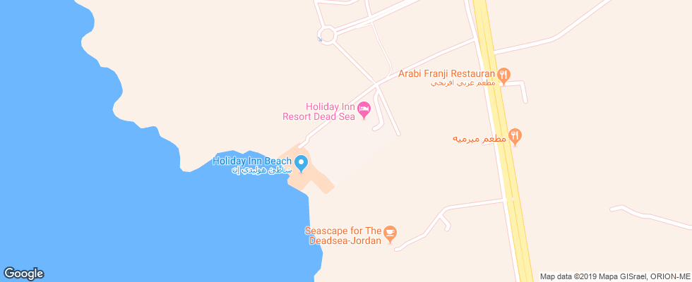 Отель Holiday Inn Resort Dead Sea на карте Иордании
