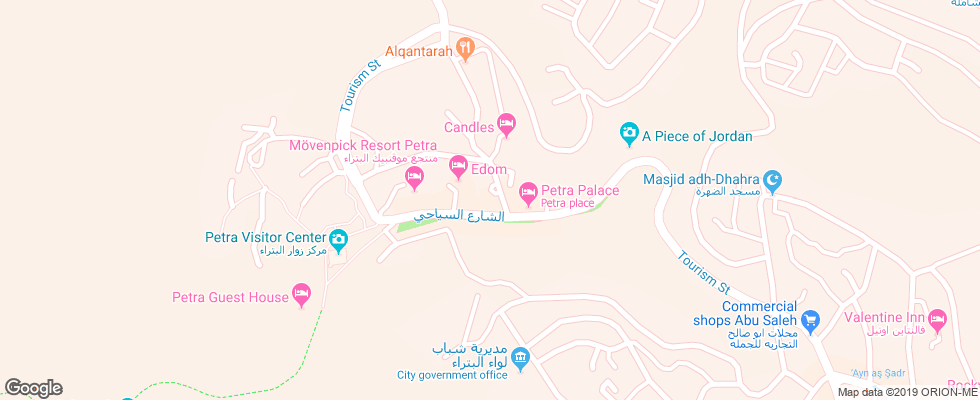 Отель Silk Road на карте Иордании