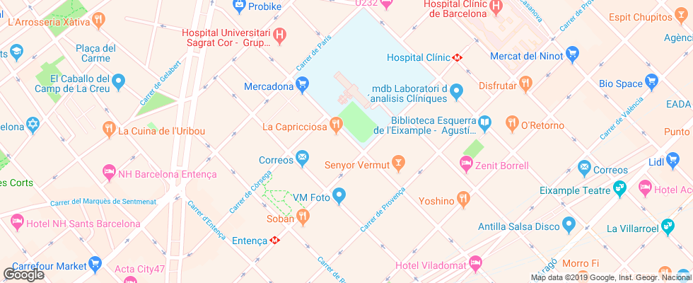 Отель Ab Viladomat на карте Испании