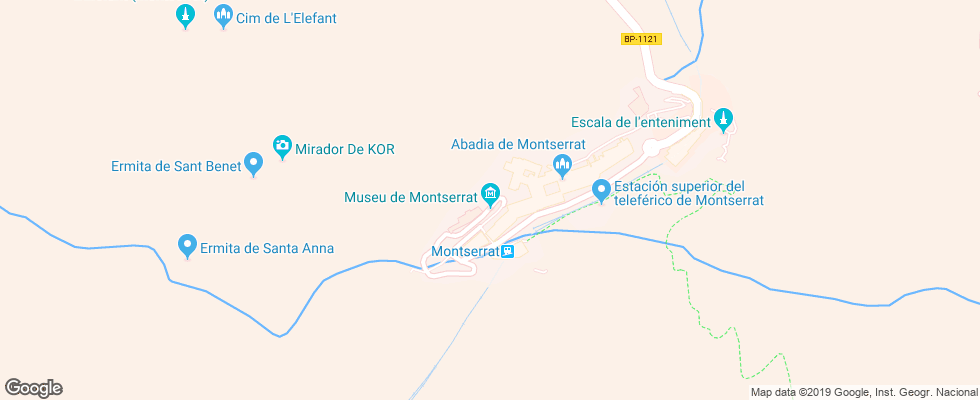 Отель Abat Cisneros на карте Испании