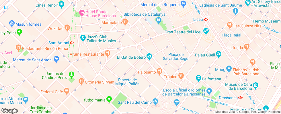Отель Abba Rambla на карте Испании