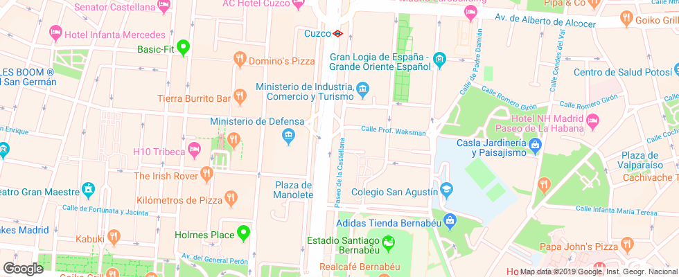 Отель Ac Aitana на карте Испании