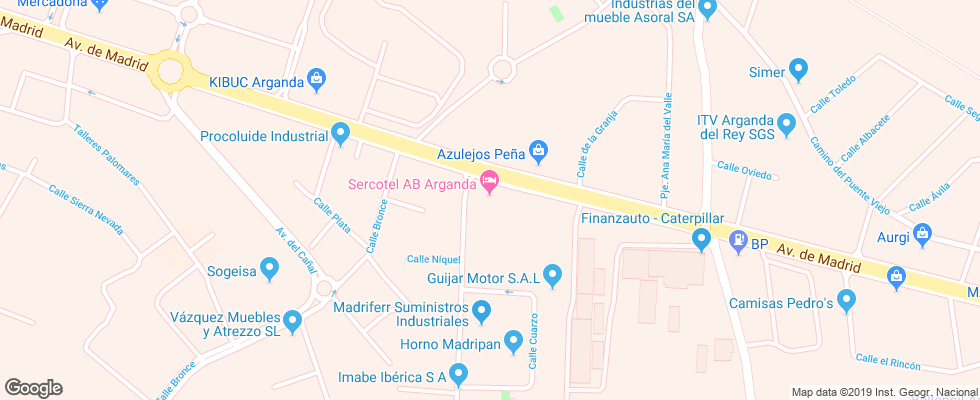 Отель Ac Hotel Arganda на карте Испании