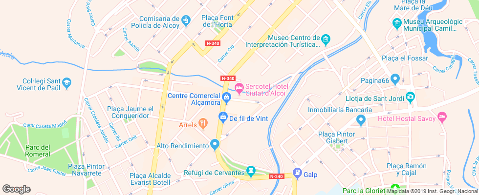 Отель Ac Hotel Ciutat D'alcoi на карте Испании