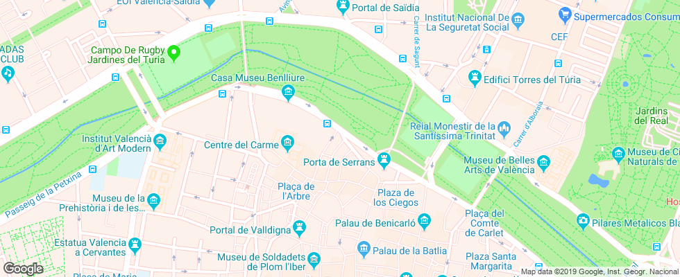 Отель Acta Del Carmen на карте Испании