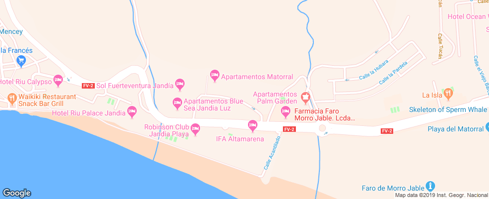 Отель Alameda De Jandia на карте Испании