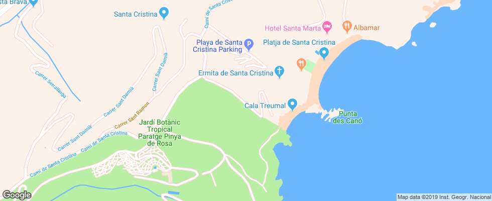 Отель Albamar Apartments на карте Испании