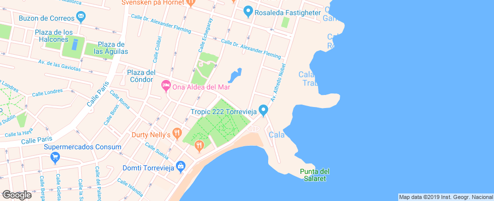 Отель Aldea Del Mar на карте Испании