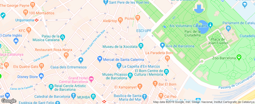 Отель Allada Apt на карте Испании