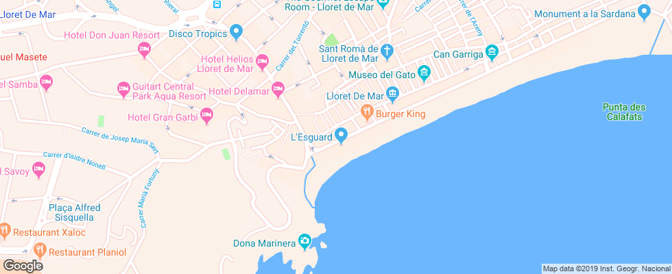 Отель Almirall на карте Испании