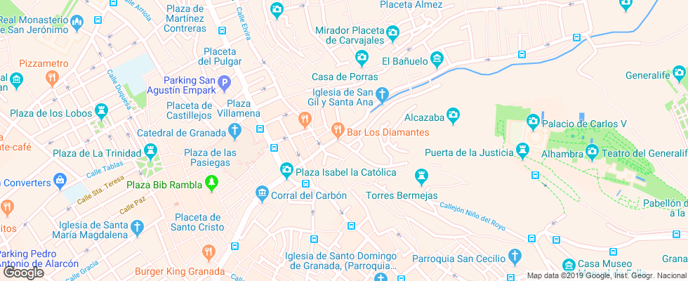 Отель Amc Granada на карте Испании