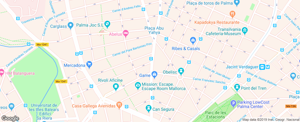 Отель Amic Colon на карте Испании
