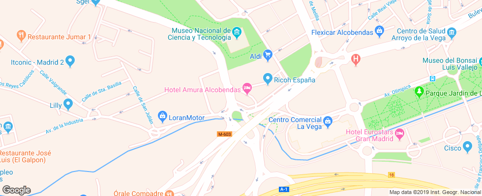 Отель Amura Alcobendas на карте Испании