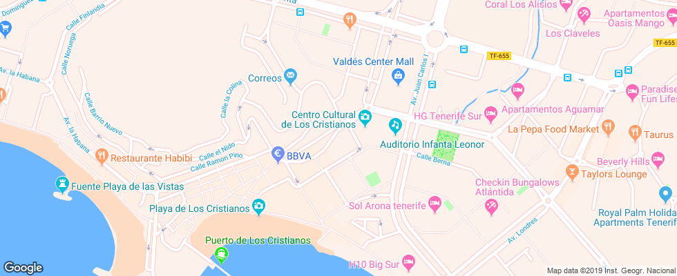 Отель Andreas на карте Испании