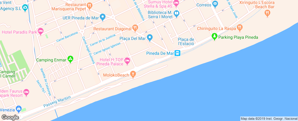 Отель Aqua-Hotel Promenade на карте Испании