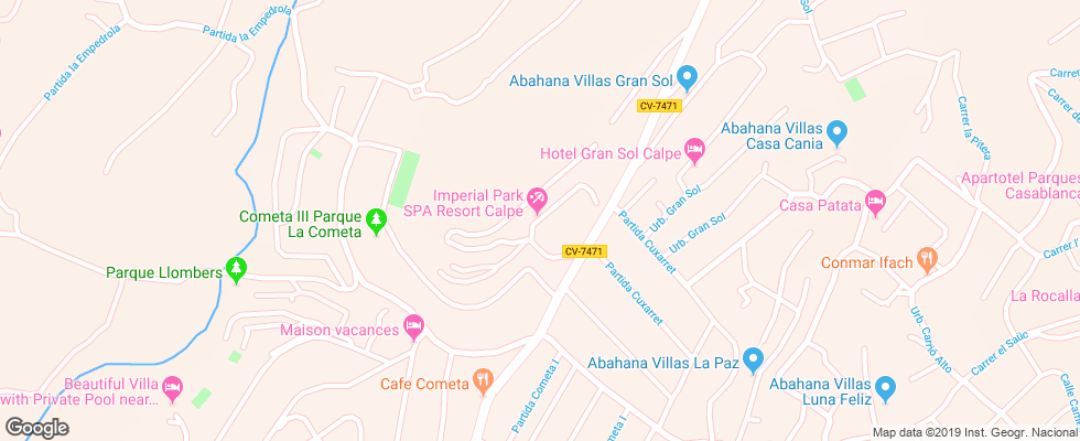 Отель Ar Imperial Park Spa Resort на карте Испании
