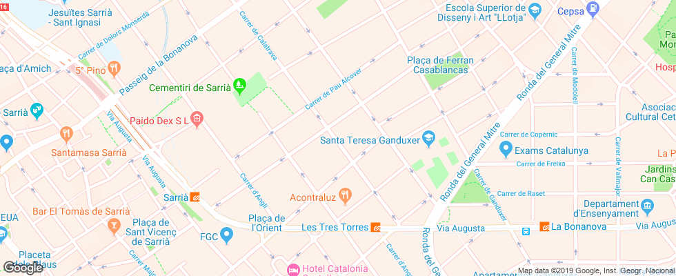 Отель Atiram Tres Torres на карте Испании