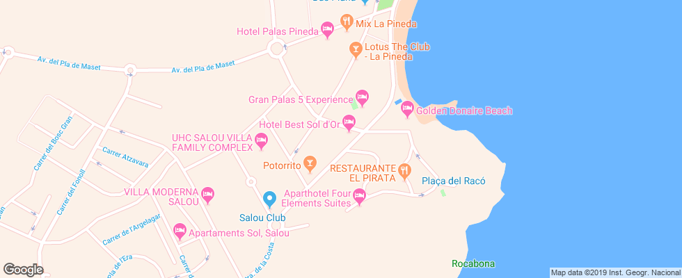 Отель Best Sol Dor на карте Испании