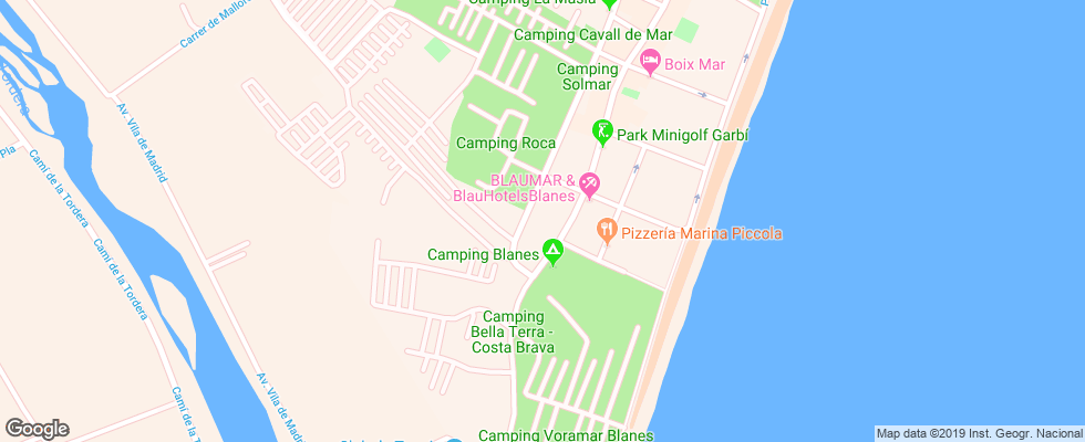 Отель Beverly Park на карте Испании