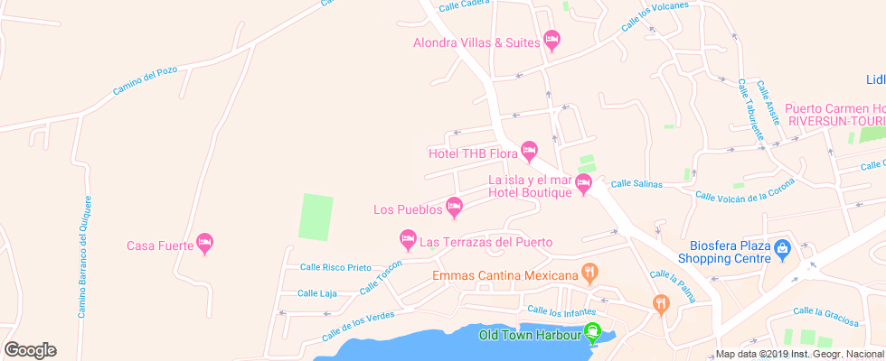 Отель Blue Sea Los Fiscos на карте Испании