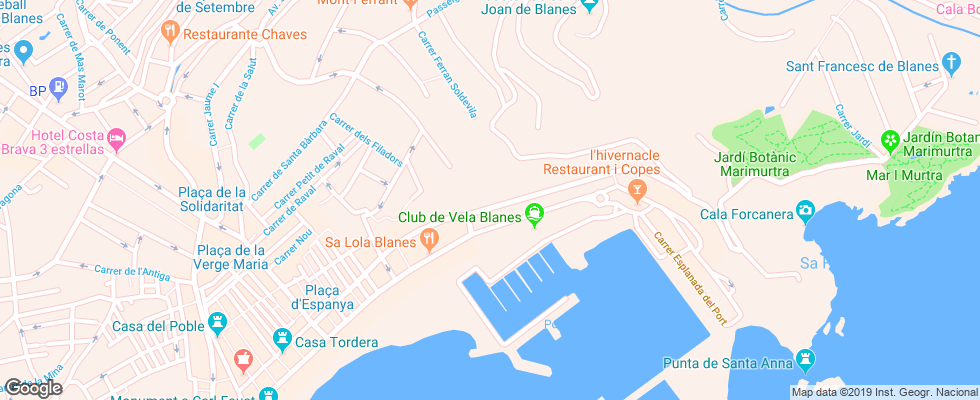 Отель Botanic Apt на карте Испании