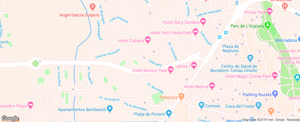 Отель Cabana на карте Испании
