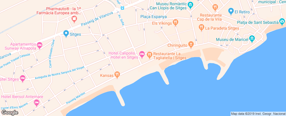 Отель Calipolis на карте Испании