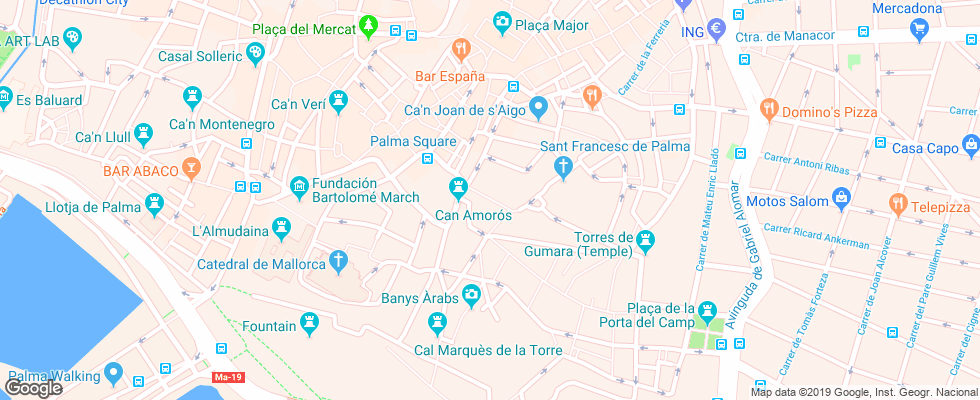 Отель Can Cera Hotel на карте Испании