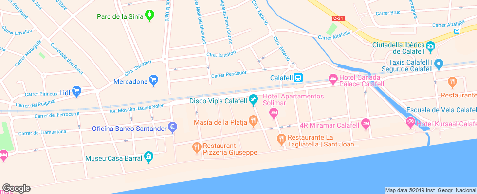 Отель Canada Palace Hotel на карте Испании