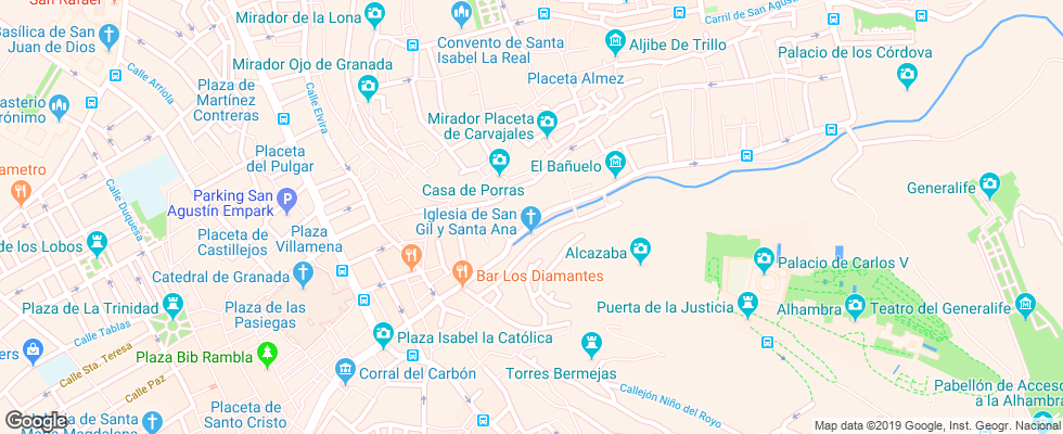 Отель Casa Del Capitel Nazari на карте Испании