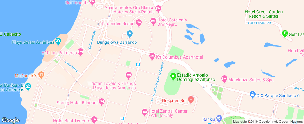 Отель Colombus Apt на карте Испании