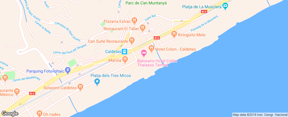 Отель Colon Thalasso Termal на карте Испании